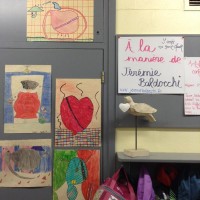 Des élèves d’une classe du Québec reproduisent mes peintures