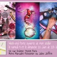 Portes Ouvertes de mon atelier les 9 et 10 Juin