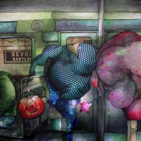 Peinture: Aller à une fête déguisée