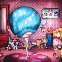 Peinture: Mercredi, le jour des enfants