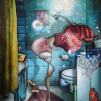 Peinture: Jeudi c’est le jour des lessives