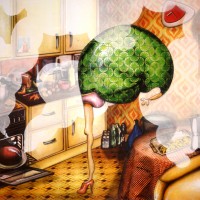 Peinture: Samedi, on reçoit des amis