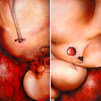 Peinture: Adam et Eve