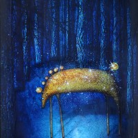 Peinture: Cheval de nuit