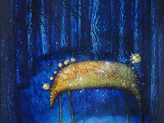 Peinture: Cheval de nuit