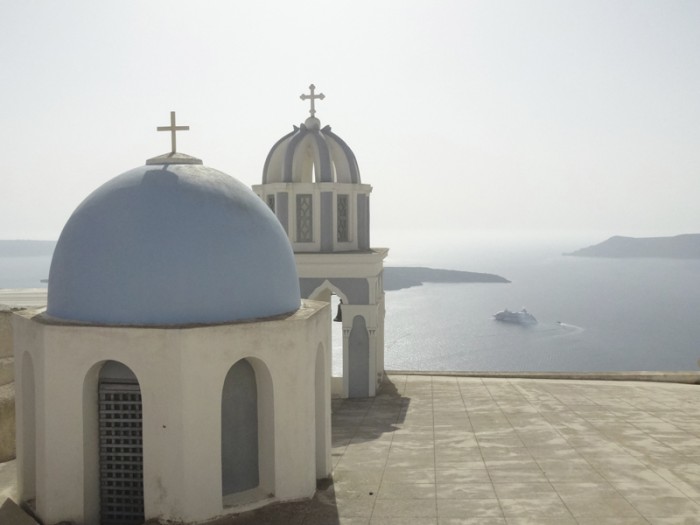 Mon voyage en Grèce – île de Santorin, Firostephanie et Fira