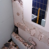 Première étape des travaux de ma salle de bain