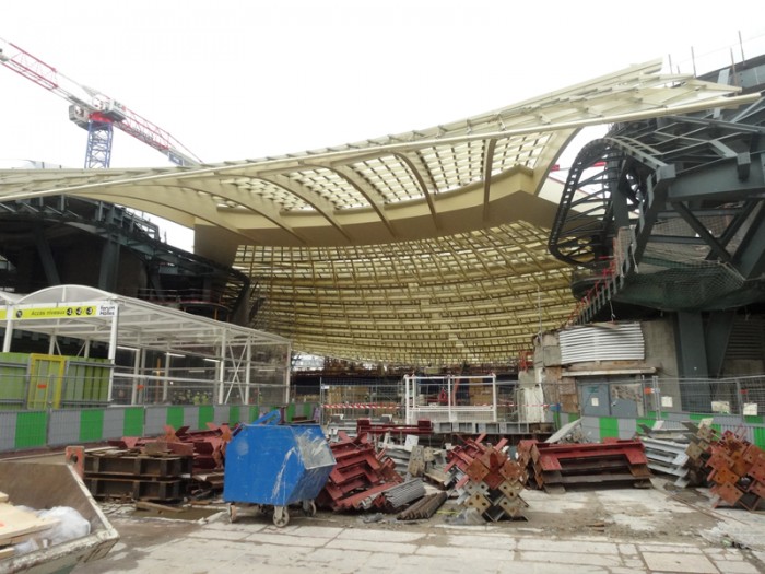 Forum des Halles: Le chantier en Janvier 2014