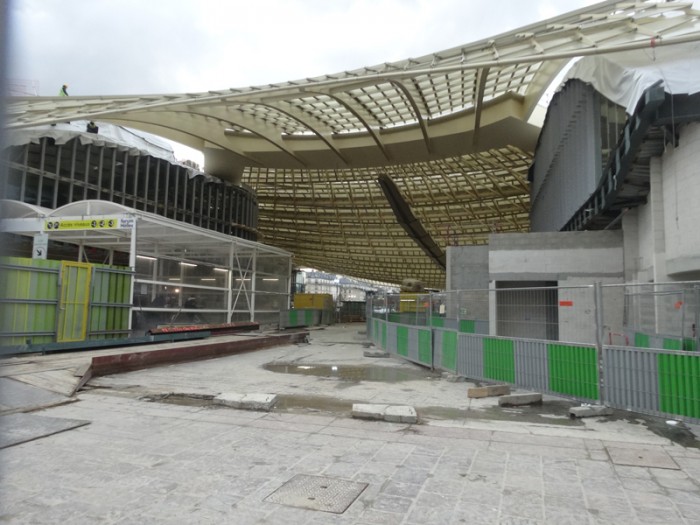 Travaux aux Forum des Halles: Fevrier 2015