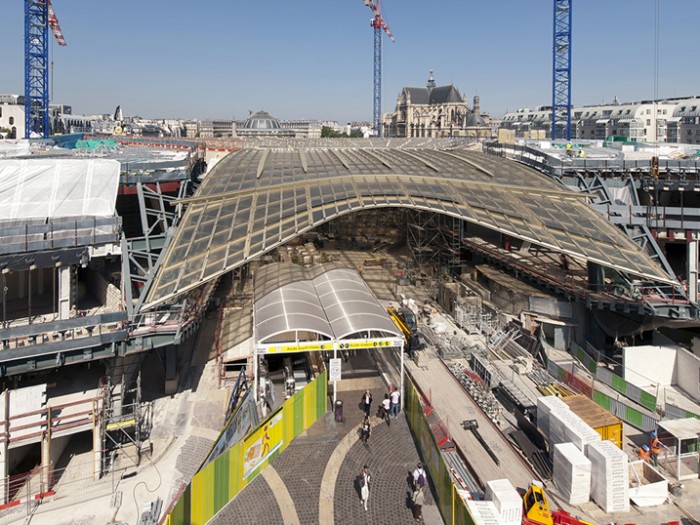 Photos officielles du chantier des Halles