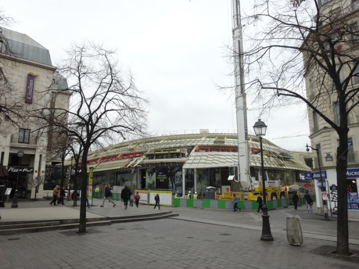 Construction des Halles: Décembre 2015