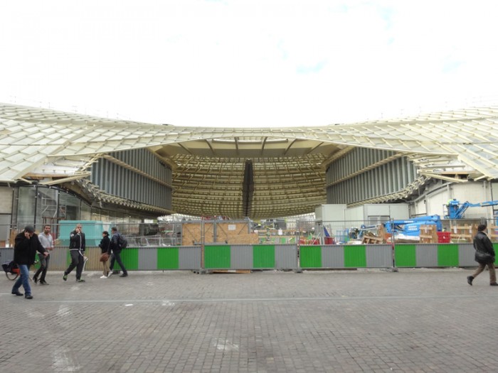 Construction des Halles: Janvier 2016