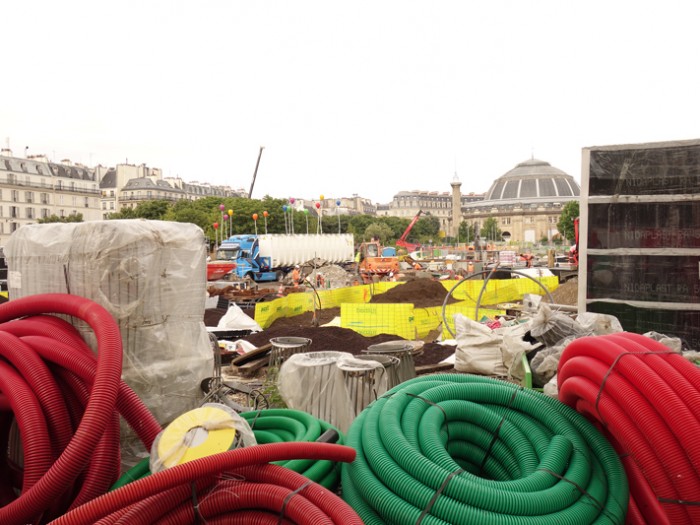 Travaux aux Forum des Halles: Juillet 2017