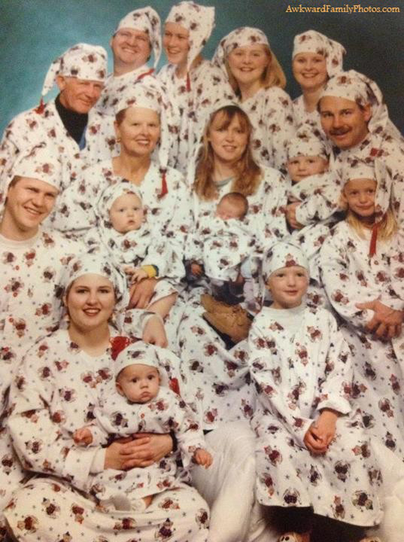 Les pires photos de familles prisent à Noël trouvées sur le web