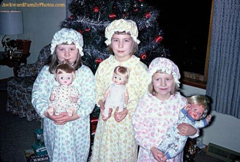 Les pires photos de familles prisent à Noël trouvées sur le web