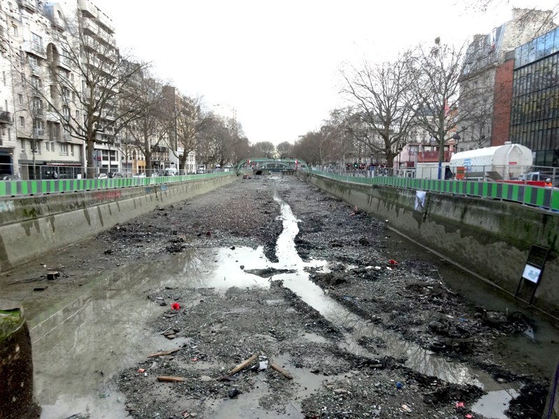 Nettoyage du Canal Saint Martin à Paris