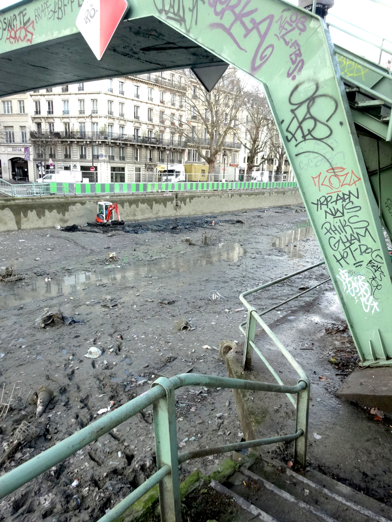 Nettoyage du Canal Saint Martin à Paris