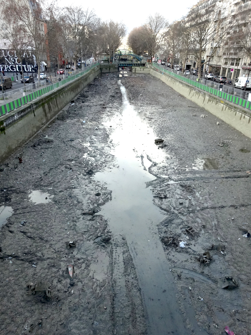 Nettoyage du Canal Saint Martin à Paris