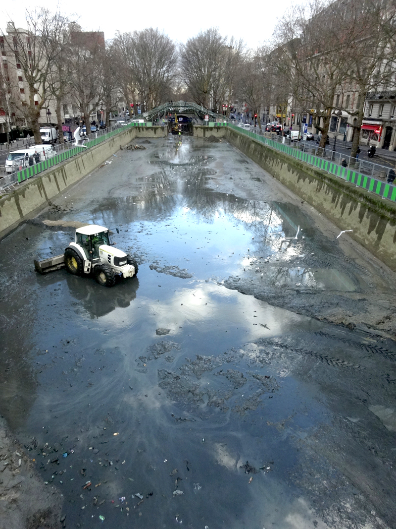 Nettoyage du Canal Saint Martin à Paris