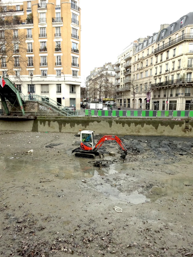 Nettoyage du Canal Saint Martin à Paris