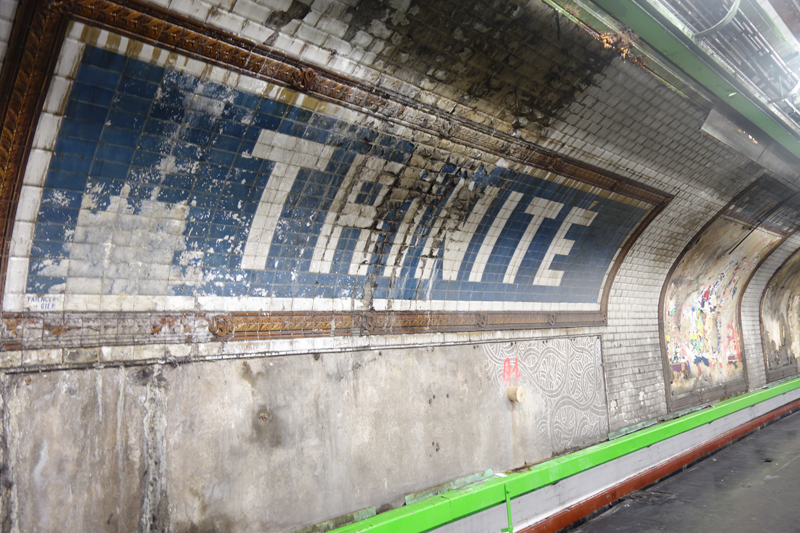 Rénovation de la station de métro Trinité