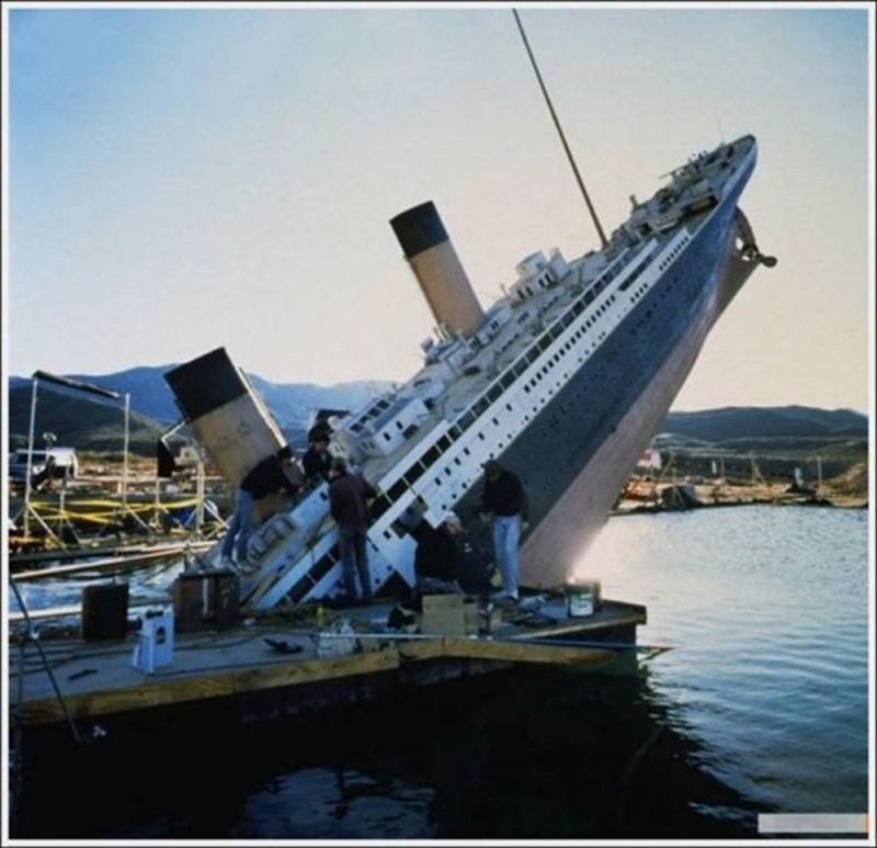 Photo de tournage du film Titanic