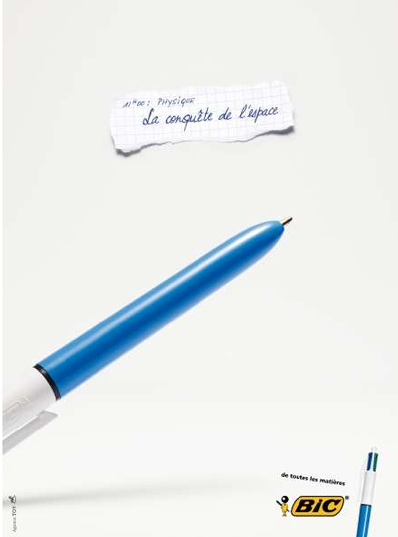 Campagne publicitaire Stylo Bic