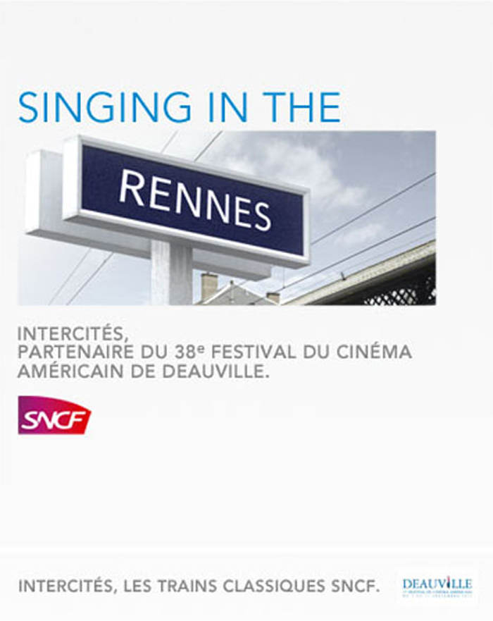 Publicité SNCF et le Festival du cinéma Américain de Deauville