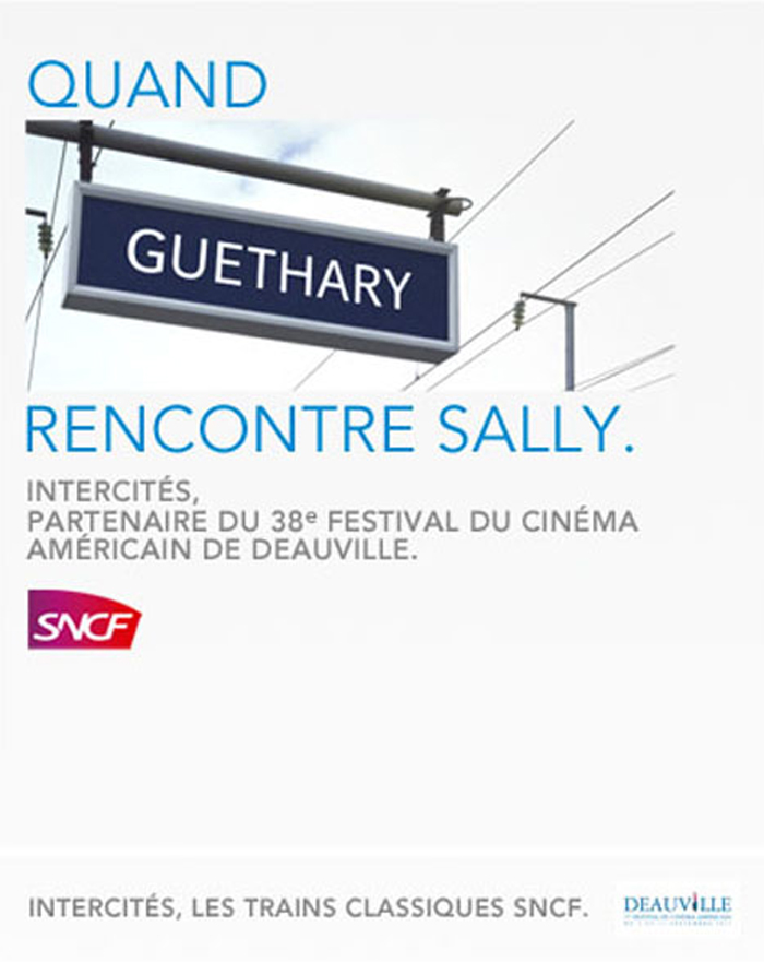 Publicité SNCF et le Festival du cinéma Américain de Deauville