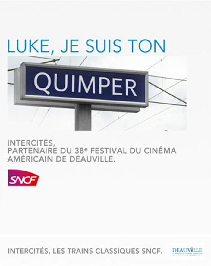 Publicité SNCF et le Festival du cinéma Américain de Deauville