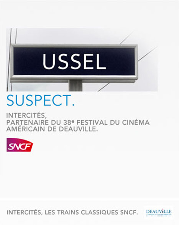 Publicité SNCF et le Festival du cinéma Américain de Deauville