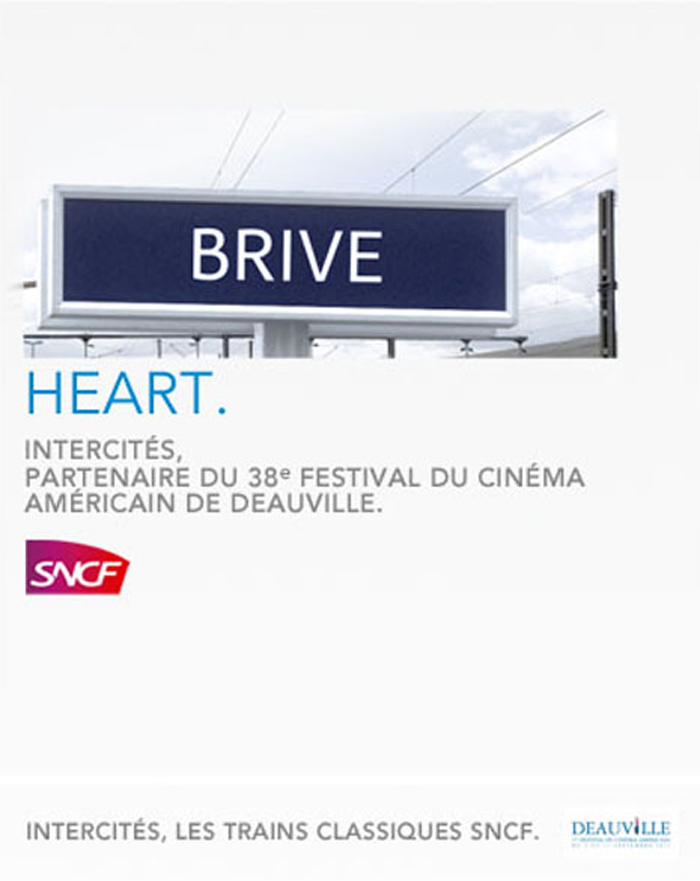 Publicité SNCF et le Festival du cinéma Américain de Deauville