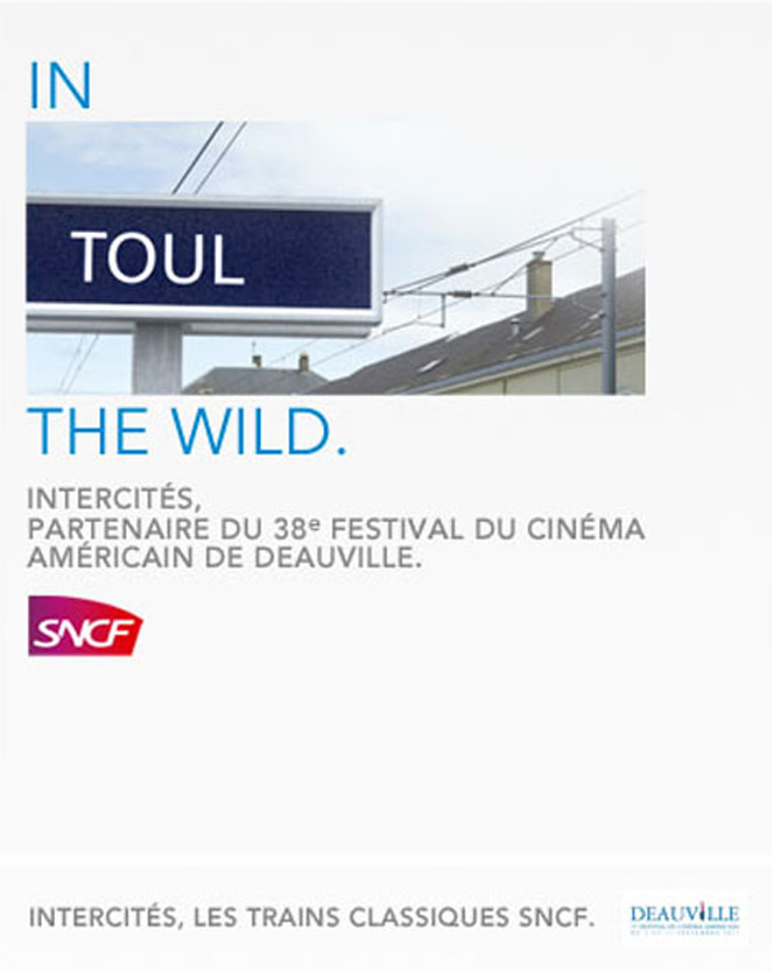 Publicité SNCF et le Festival du cinéma Américain de Deauville