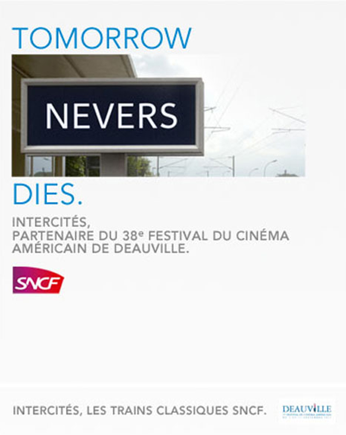 Publicité SNCF et le Festival du cinéma Américain de Deauville