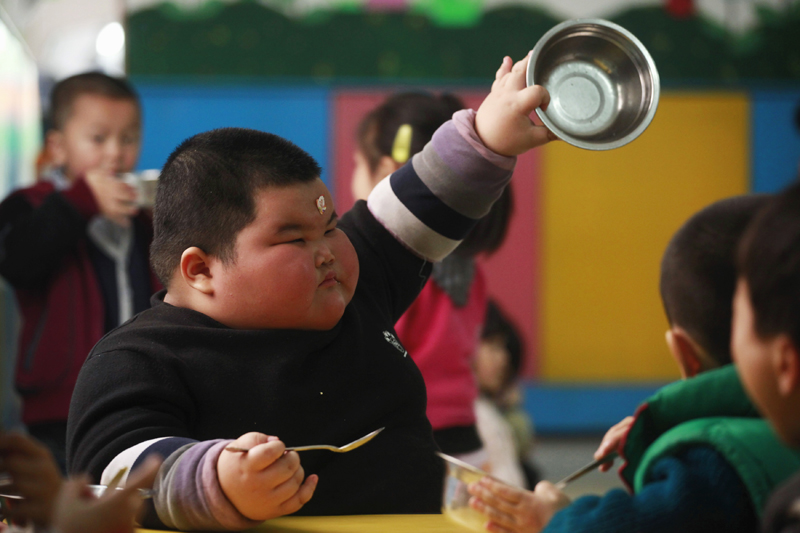Lu Hao enfant Chinois pèse 60 kilos