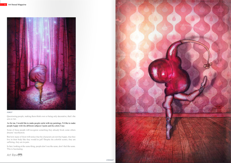 Magazine art contemporain Art Reveal page 5 et 6