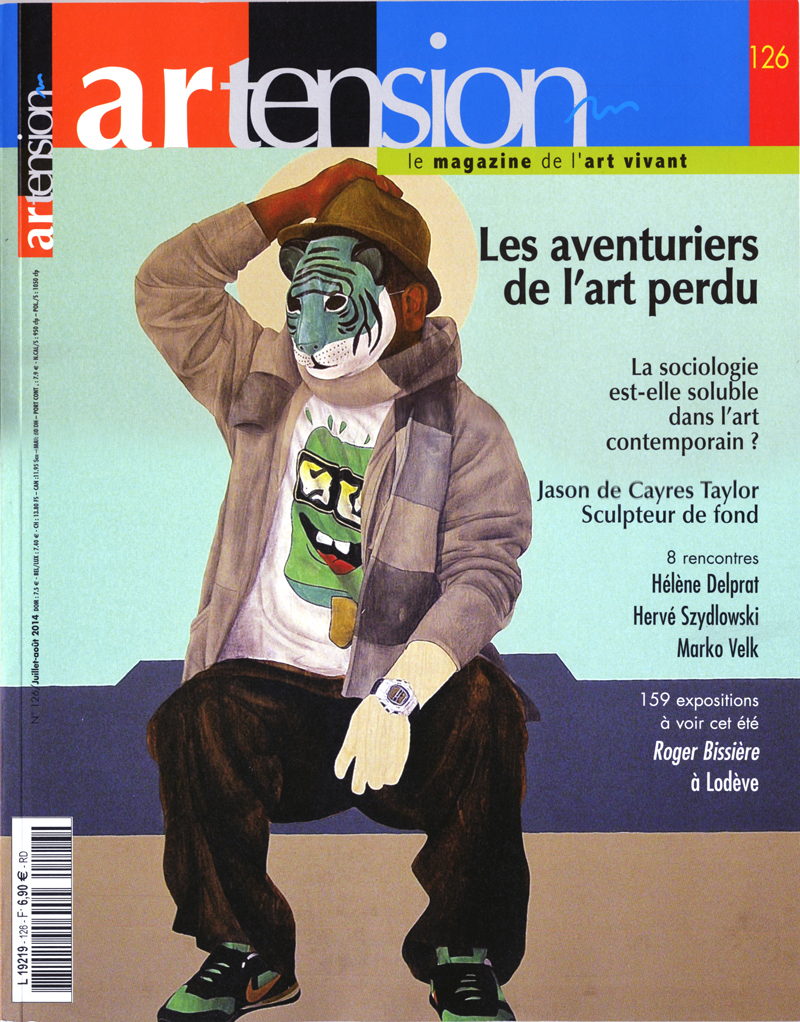 Parution de mon travail d'art contemporain dans le magazine d'art Artension