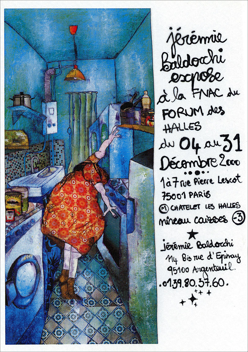 Invitation exposition peinture de Jérémie Baldocchi