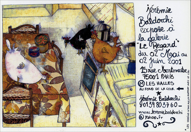Invitation exposition peinture de Jérémie Baldocchi