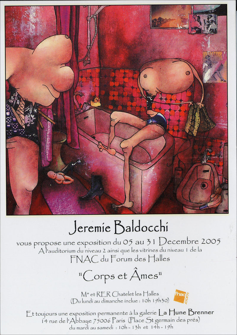 Invitation exposition peinture de Jérémie Baldocchi