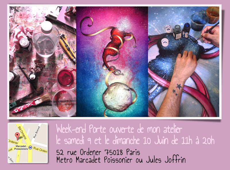 Portes Ouvertes de mon atelier les 9 et 10 Juin