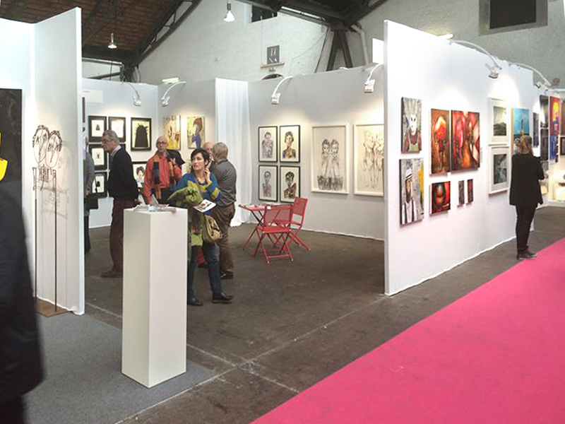 Exposition à la foire Affordable Art Fair à Bruxelles en Belgique