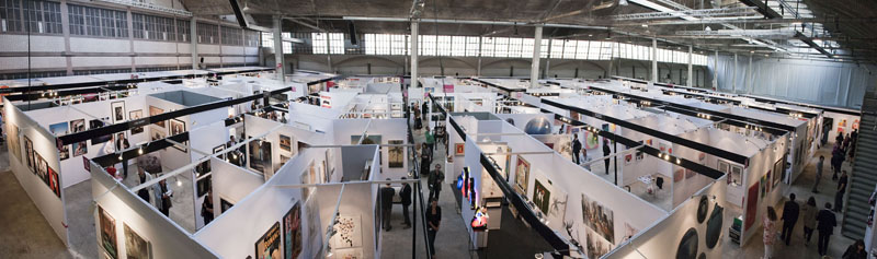 Exposition à la foire Affordable Art Fair d'art contemporain à Bruxelles