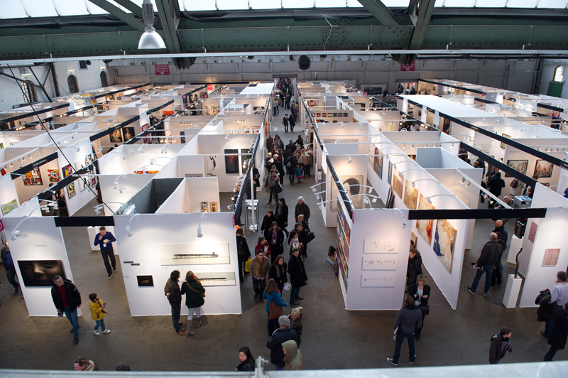 Exposition à la foire Affordable Art Fair d'art contemporain à Bruxelles
