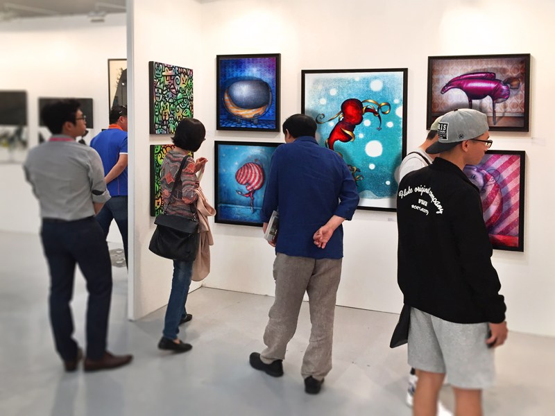 Mes toiles à la Foire Affordable Art Fair à Séoul en Corée du Sud