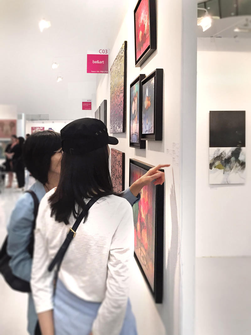 Mes toiles à la Foire Affordable Art Fair à Séoul en Corée du Sud