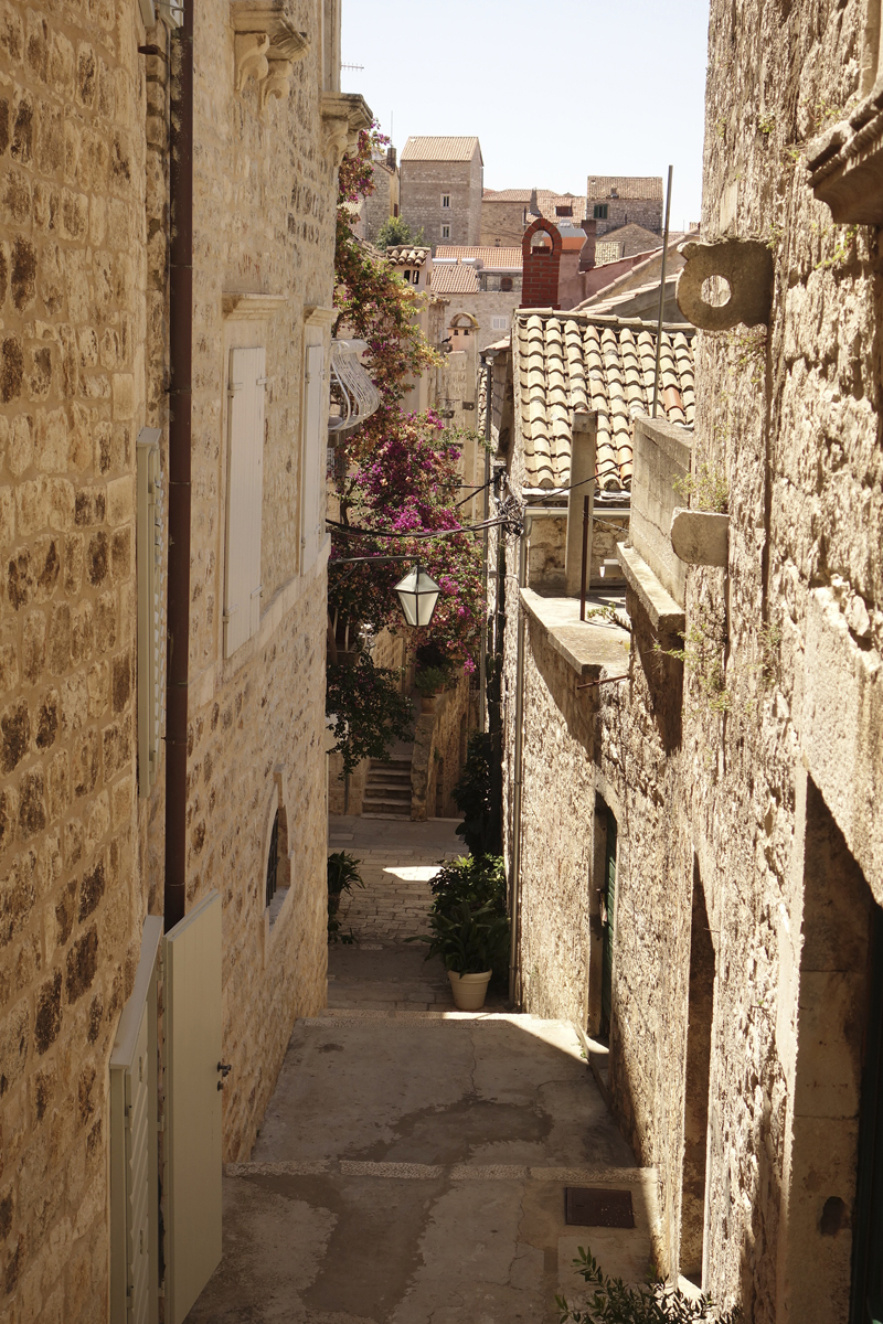 Hvar ville sur l'île d'Hvar en Croatie