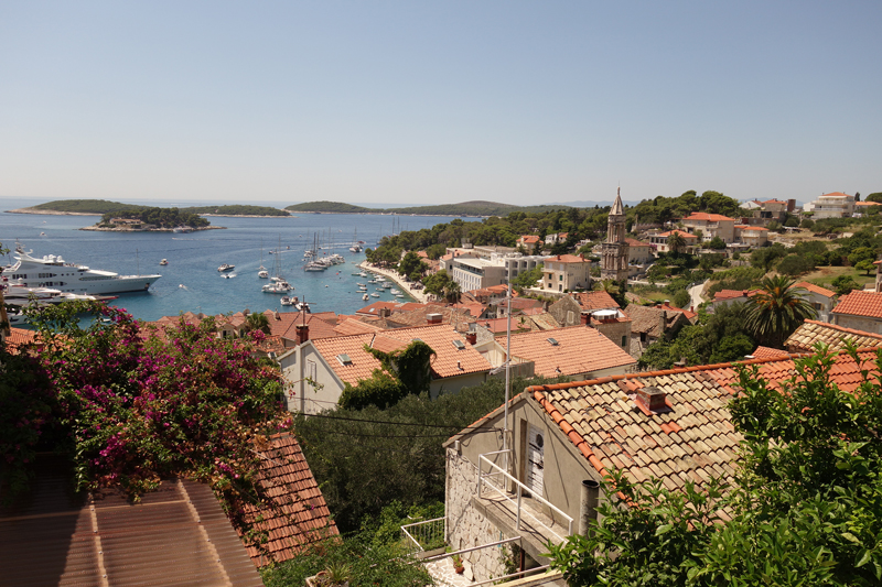 Hvar ville sur l'île d'Hvar en Croatie