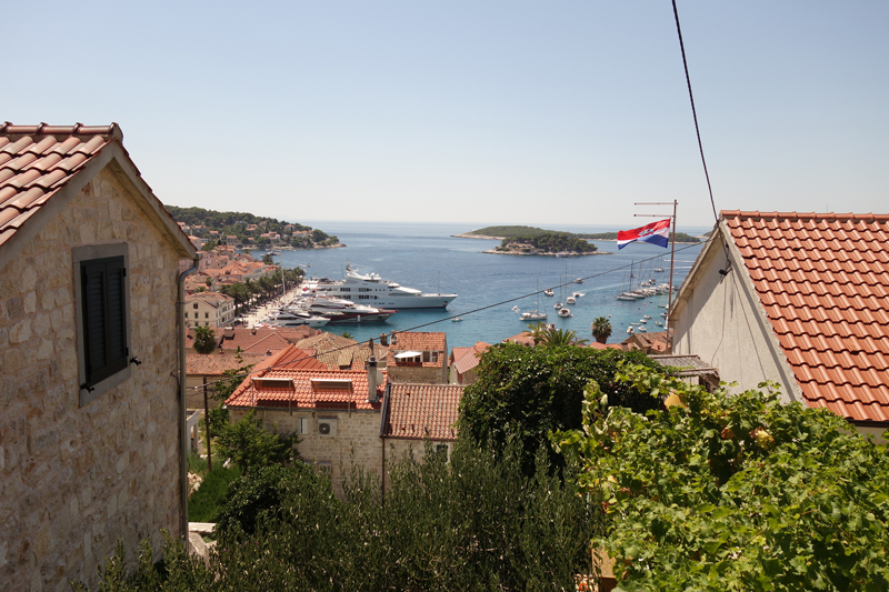 Hvar ville sur l'île d'Hvar en Croatie