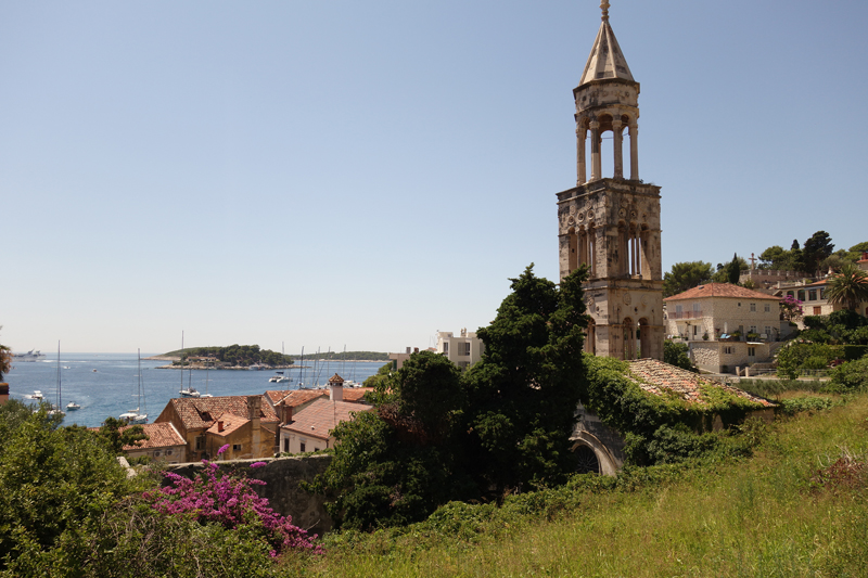 Hvar ville sur l'île d'Hvar en Croatie